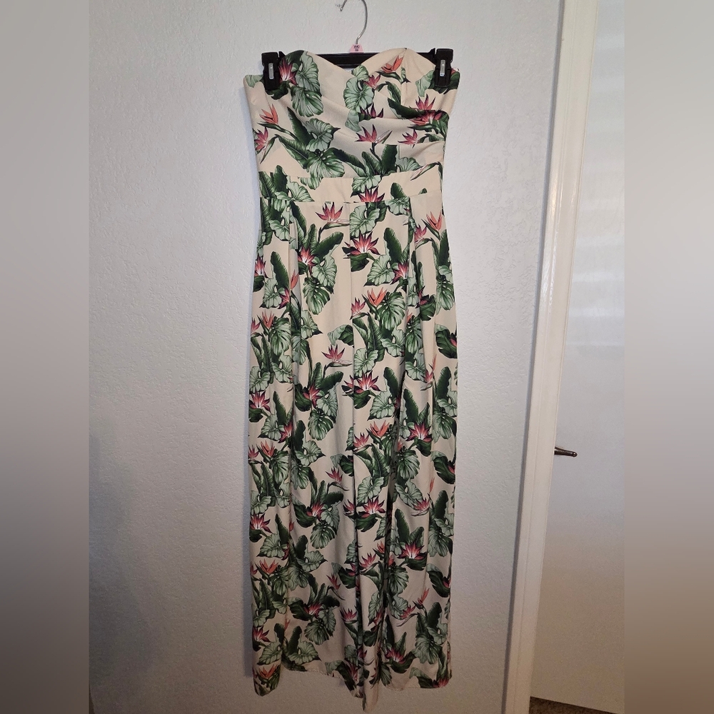 BEAUTIFUL Floral Strapless Jumpsuit